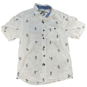 Tommy Bahama Disney Cruise Line Mickey Mouse Button Up Shirt Mens XS